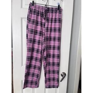 New Pink Plaid Women’s Pajama Pants Size Medium